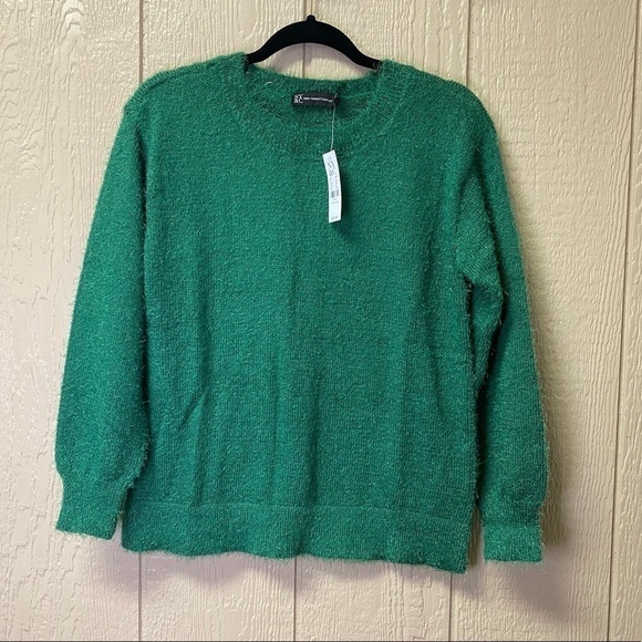 New York & Company Sweaters - New York & C green fuzzy sweater NWT | size Medium